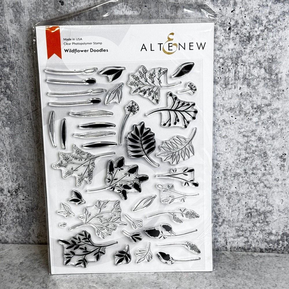 Altenew Wildflower Doodles Clear Photopolymer Layering Stamp Set Botanical